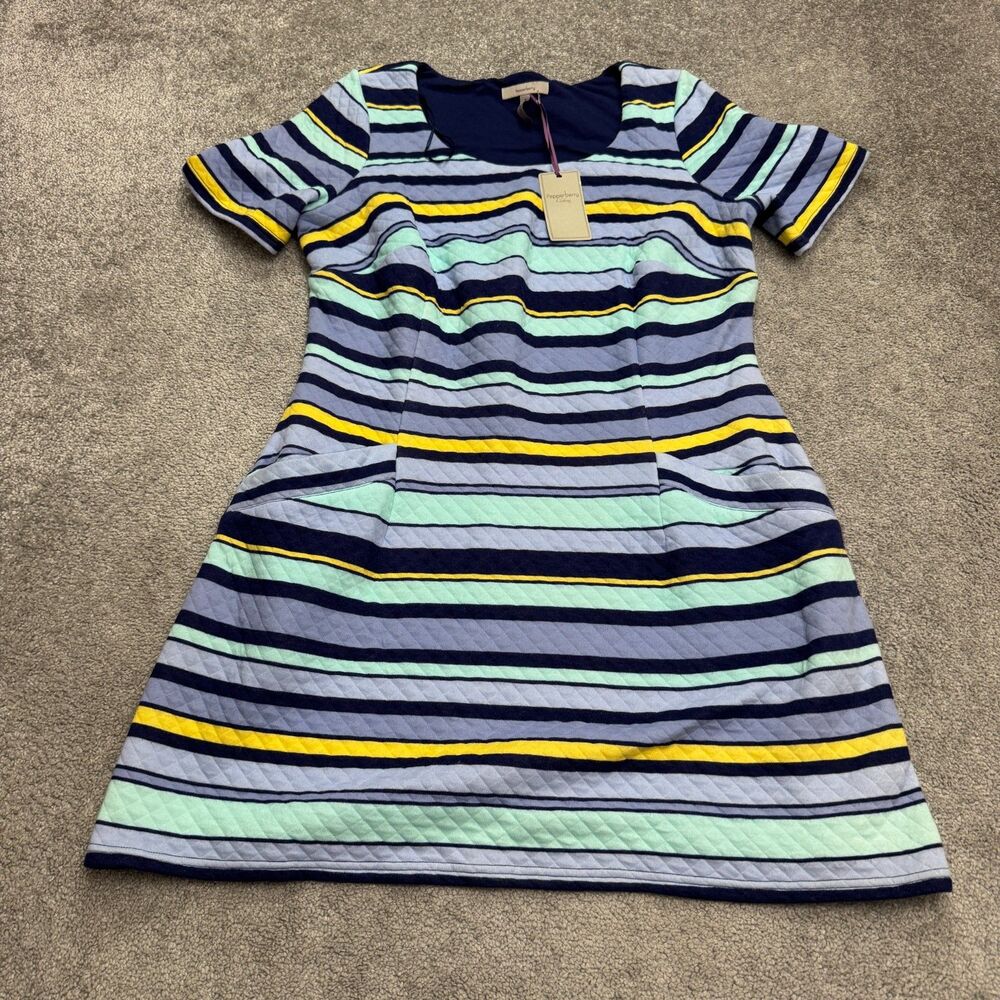 PepperBerry Really Super Curvy Textured Striped Tunic Dress Womens 16 Multi NWT
